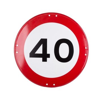 SEÑAL "VELOCIDAD MAXIMA 40 KM"