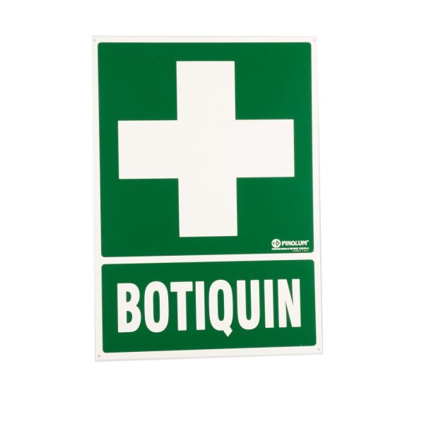 SEÑAL "BOTIQUIN" PLASTICO  FOTOLUM. 1,1MM 420X297 REF.929	