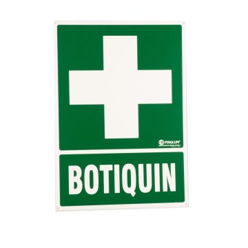 SEÑAL "BOTIQUIN" PLASTICO  FOTOLUM. 1,1MM 420X297 REF.929	
