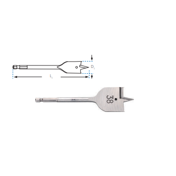 BROCA PLANA P/MADERA ø10 BMP10 CELESA