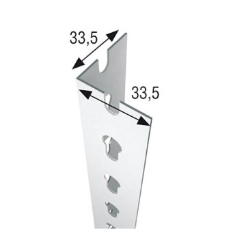PERFIL SCLICK P/40 2500 GRIS OSCURO